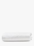 Bedfolk Relaxed Cotton Standard Fitted Sheets, Snow