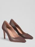 L.K.Bennett Floret Pointed Toe Court Shoes, Chocolate