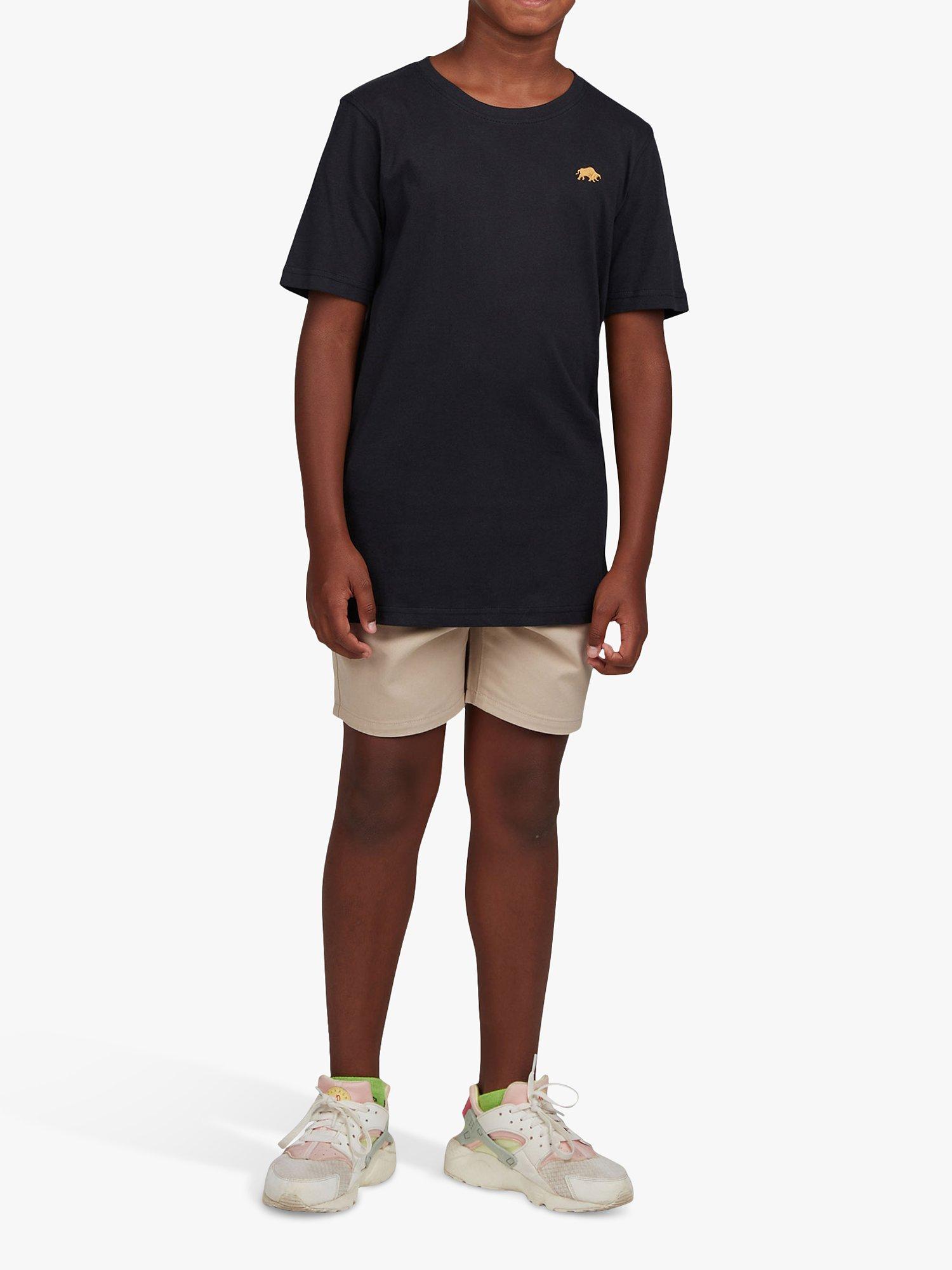 Raging Bull Kids' Signature Logo Short Sleeve T-Shirt, Black