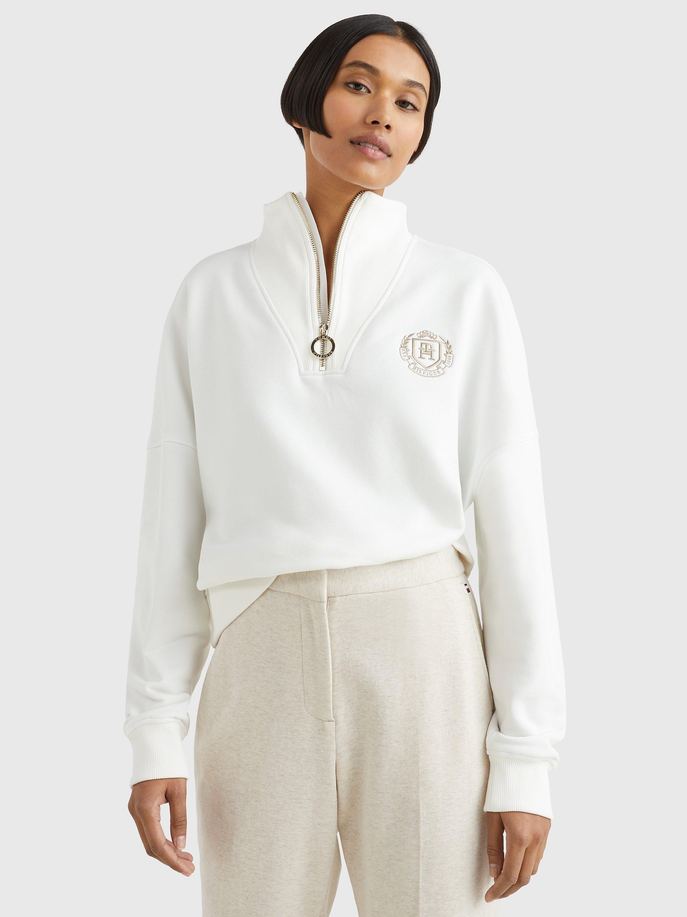 Tommy Hilfiger Logo Half Zip Sweatshirt