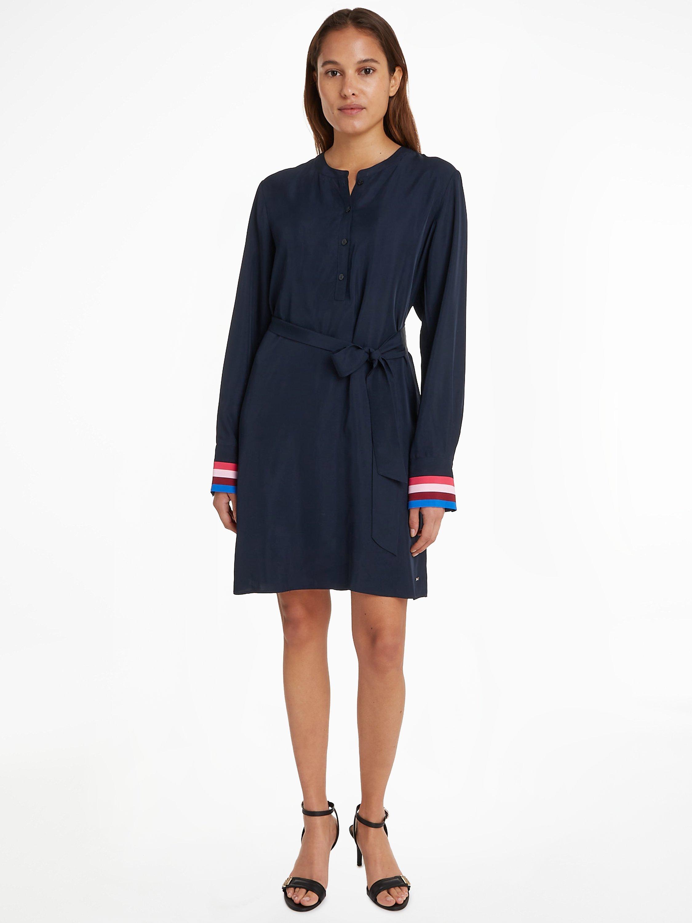 Tommy Hilfiger Henley Mini Dress, Desert Sky