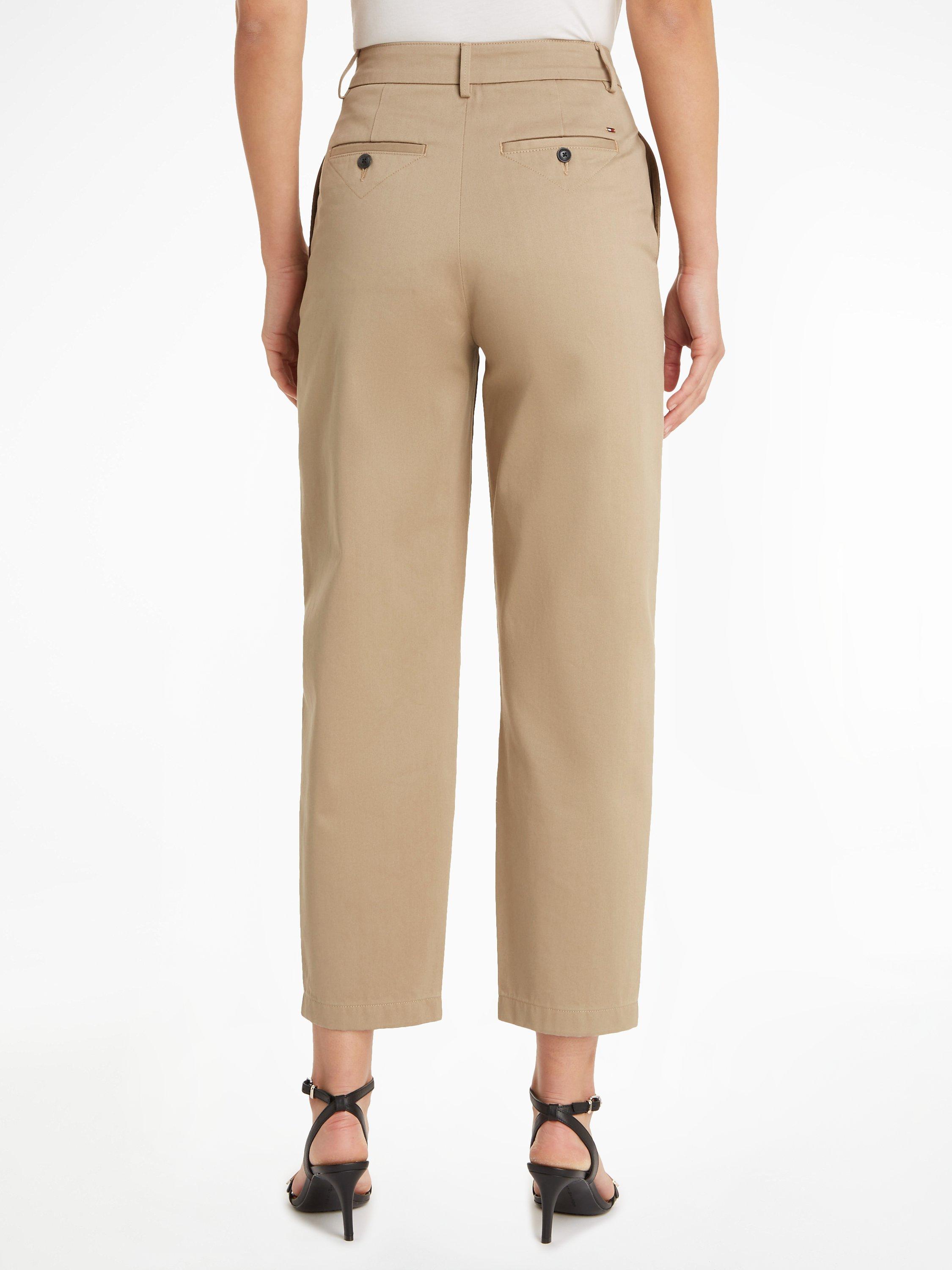 Product image 2 of 5, which shows Tommy Hilfiger Casual Chino Organic Cotton Trousers, Beige, 4