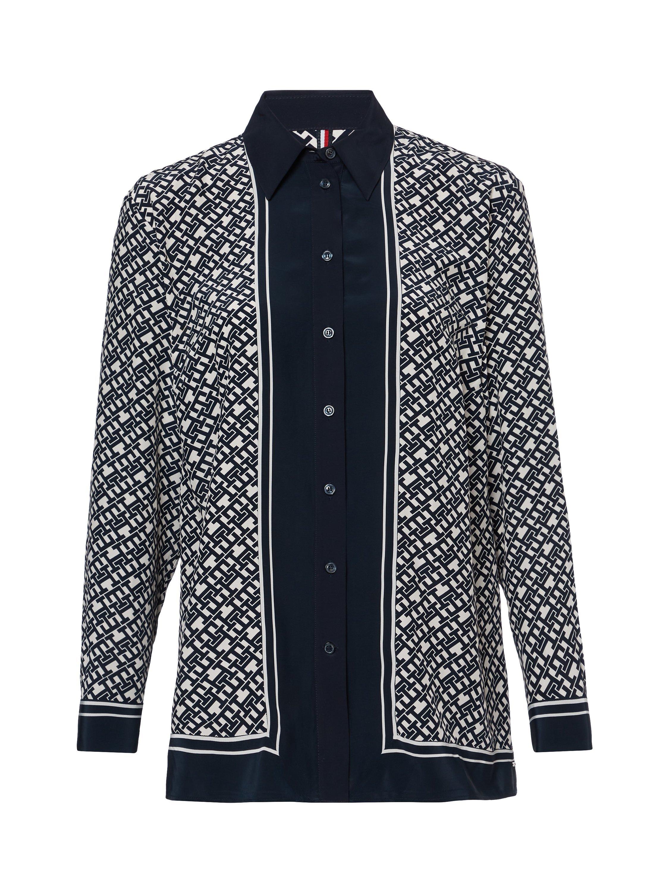 Tommy Hilfiger Monogram Relaxed Fleur Shirt, Black/Multi