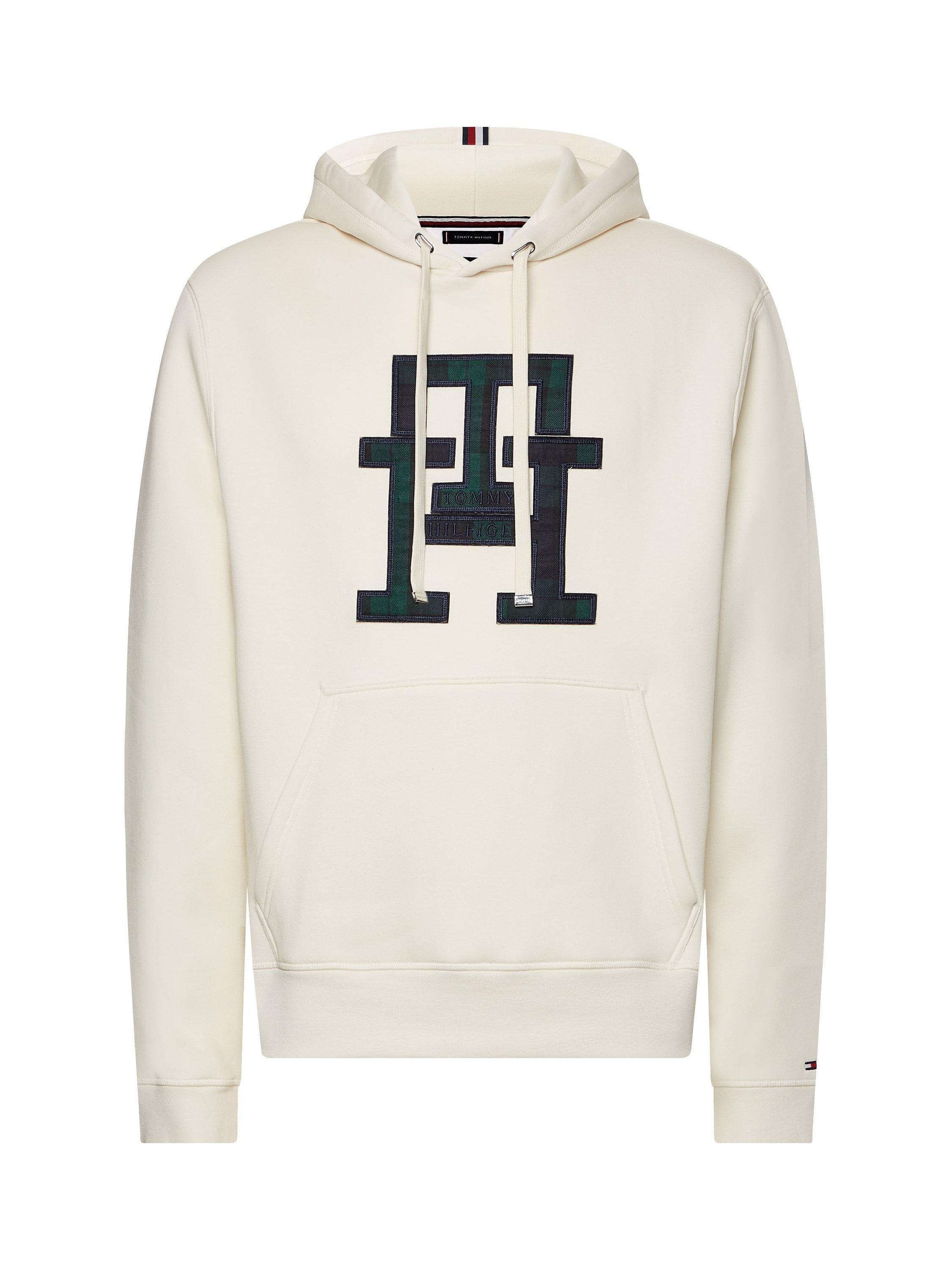 Tommy Hilfiger Mono Logo Hoodie, Ivory
