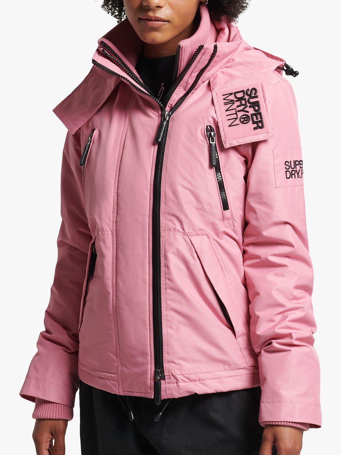 Superdry Hooded Mountain Windbreaker Jacket, Montauk Blush