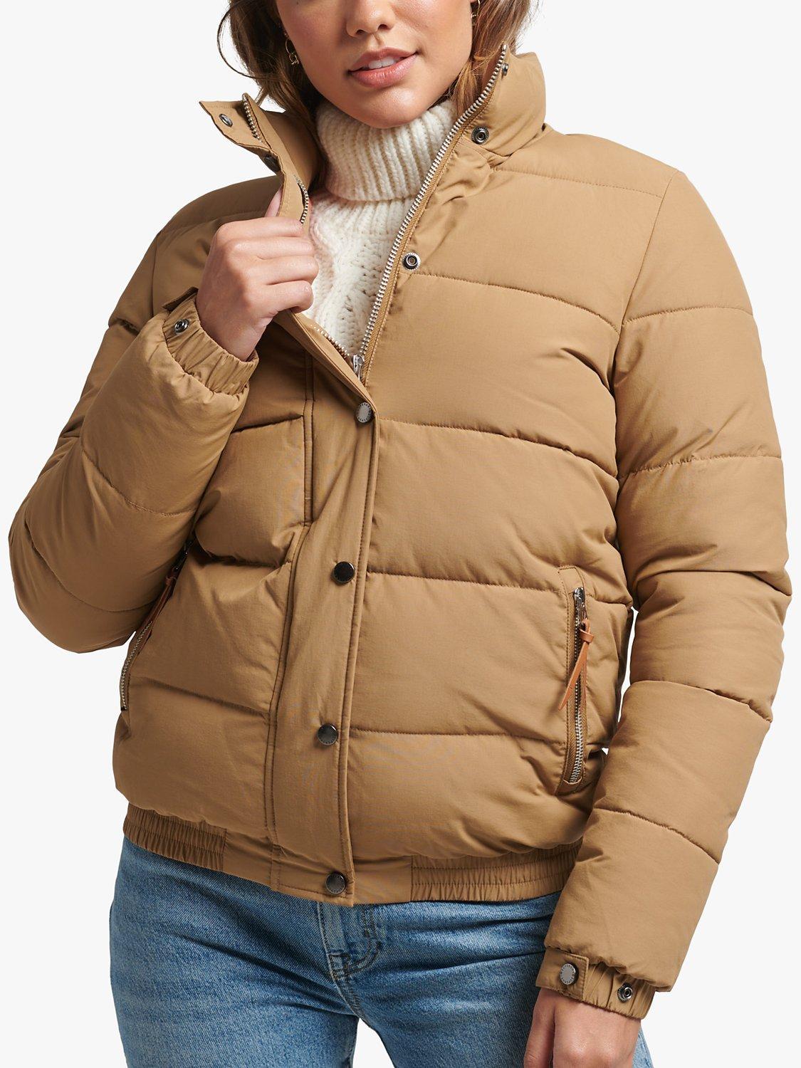 Superdry Vintage Mountain Puffer Jacket, Sandstone