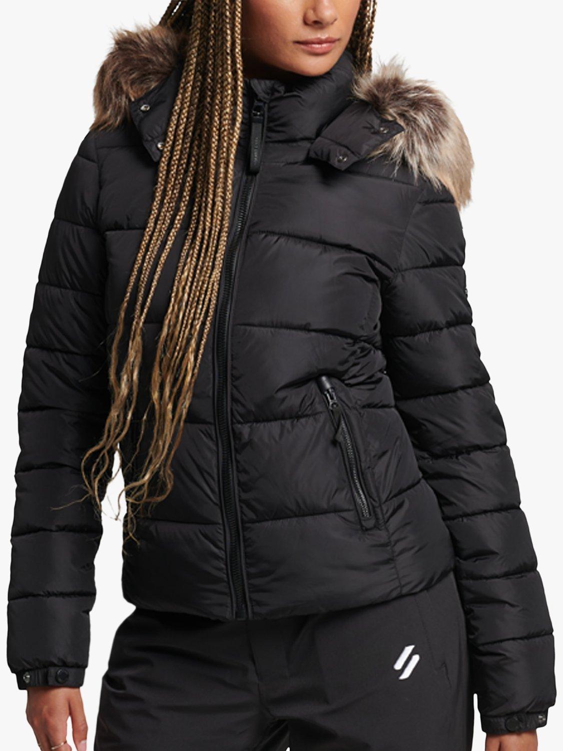 Superdry Mountain Hood Fuji Luxe Jacket, Black