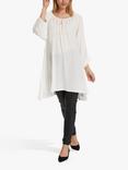 KAFFE Amber Regular Tunic Top, Chalk