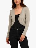 KAFFE Astrid Short Bolero Cardigan, Cobblestone