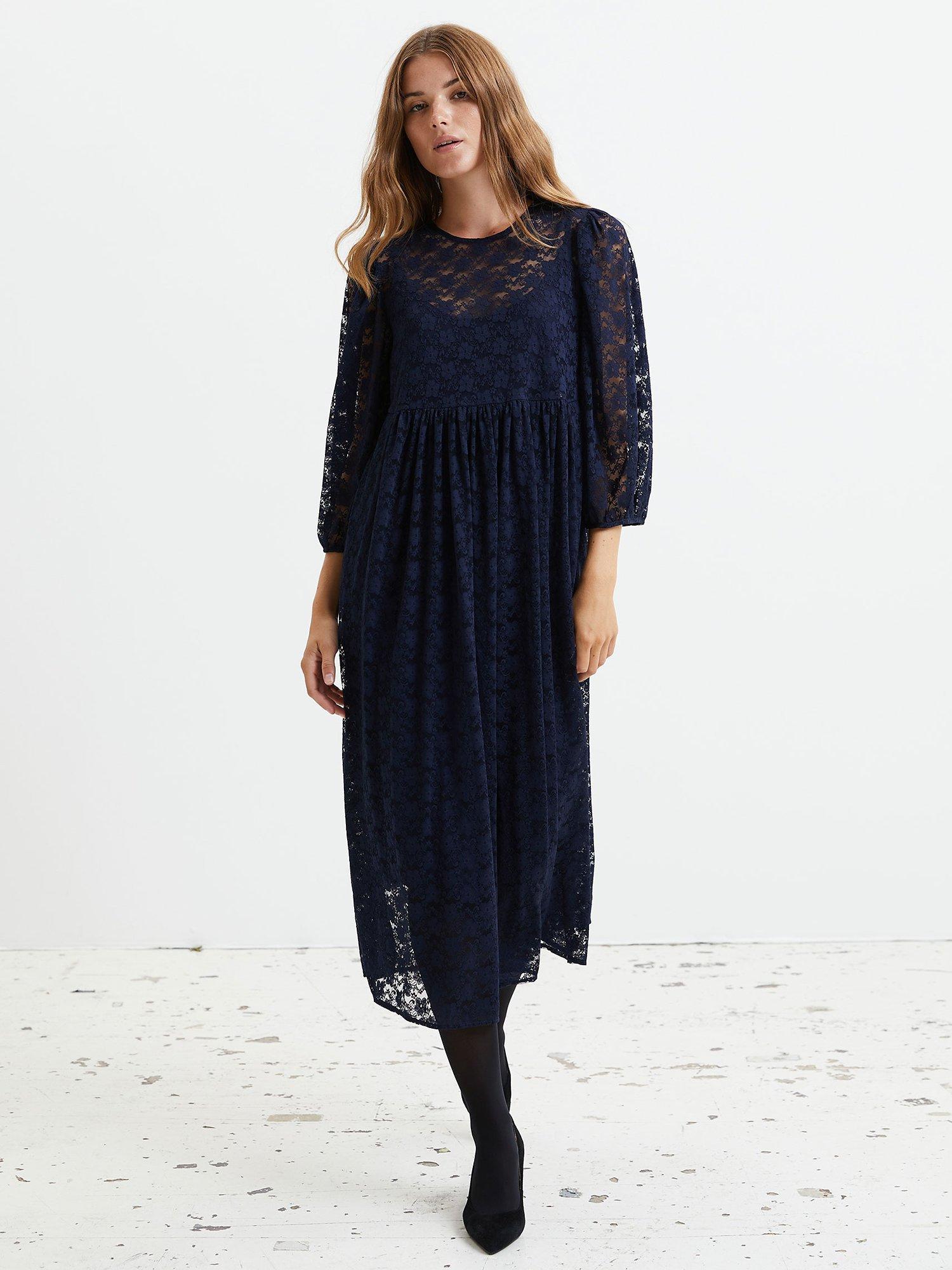 John lewis blue lace dress best sale