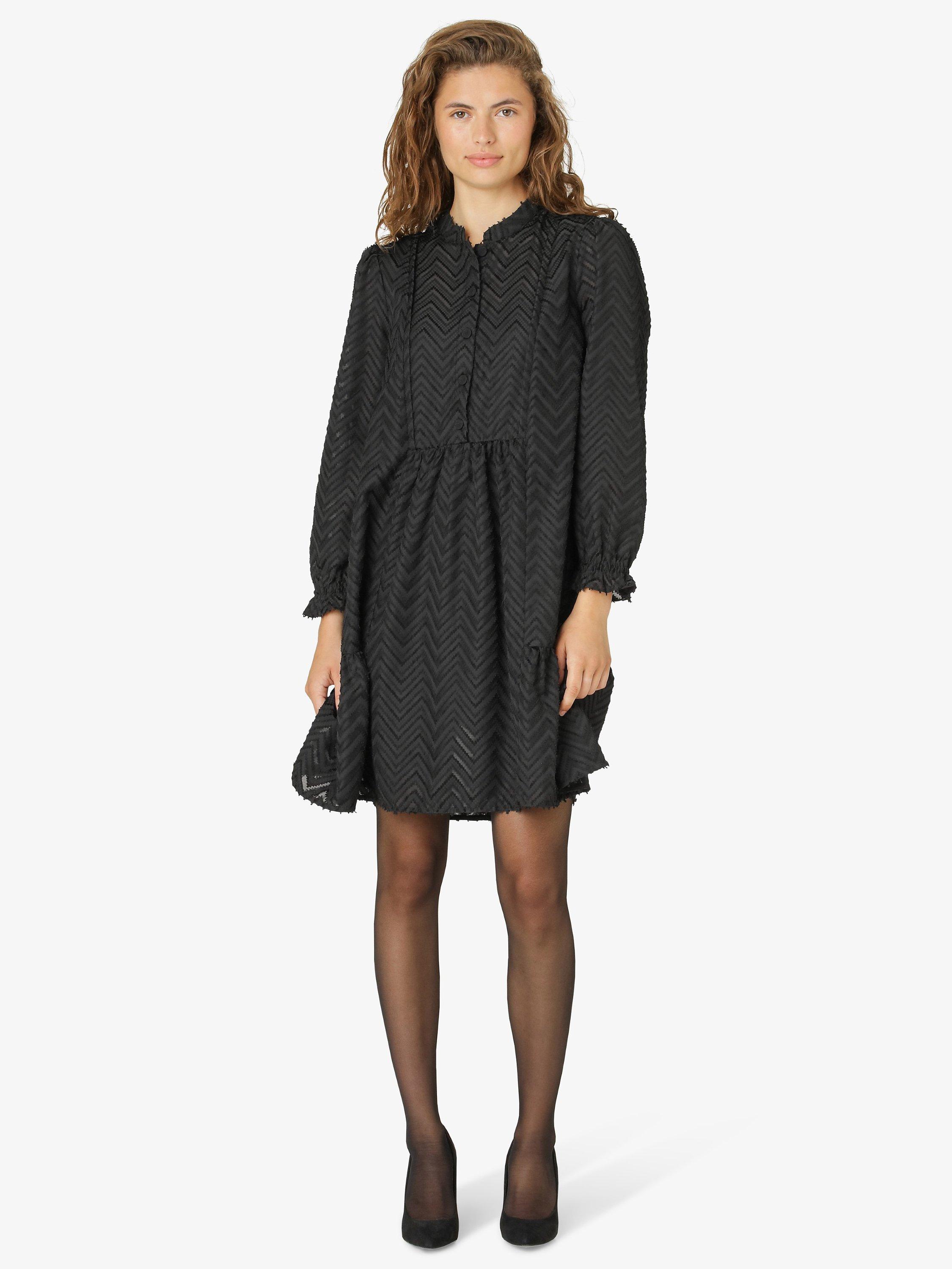 Noa Noa Dania Chevron Textured Dress, Black