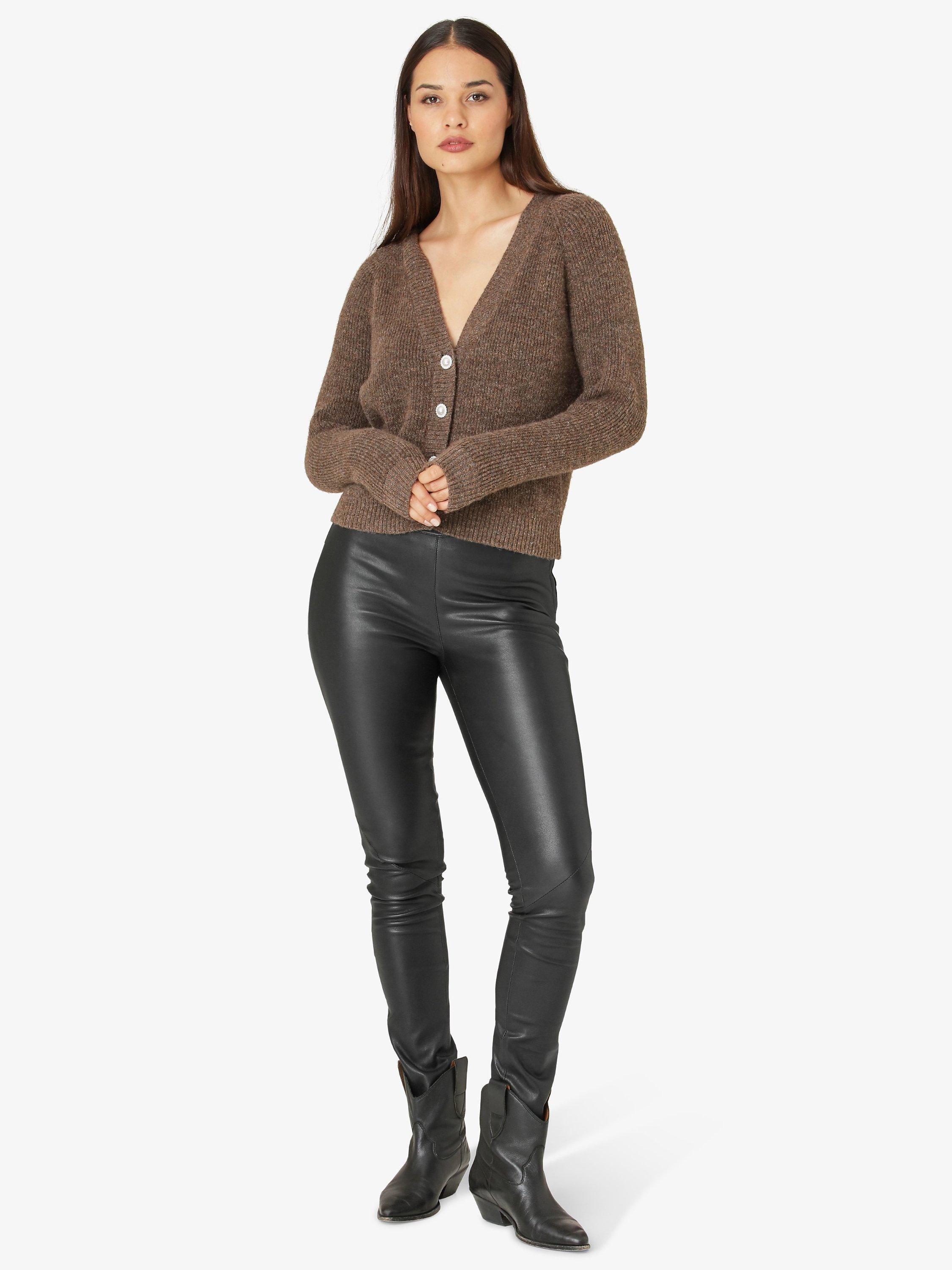 Unmade Copenhagen Rit Long Sleeve Cardigan, Brown