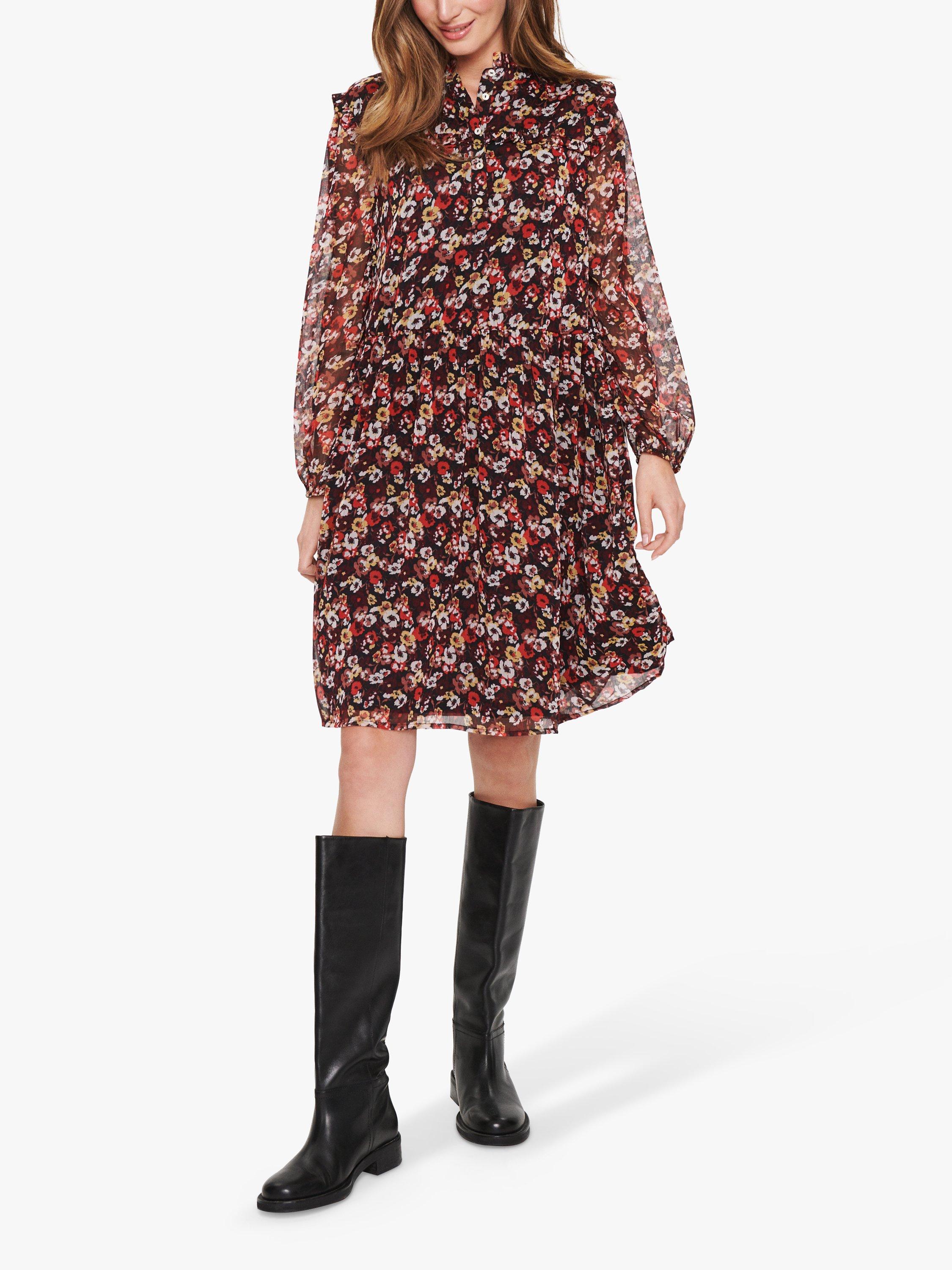 Saint Tropez Presley Print Tunic Dress, Tawny Port