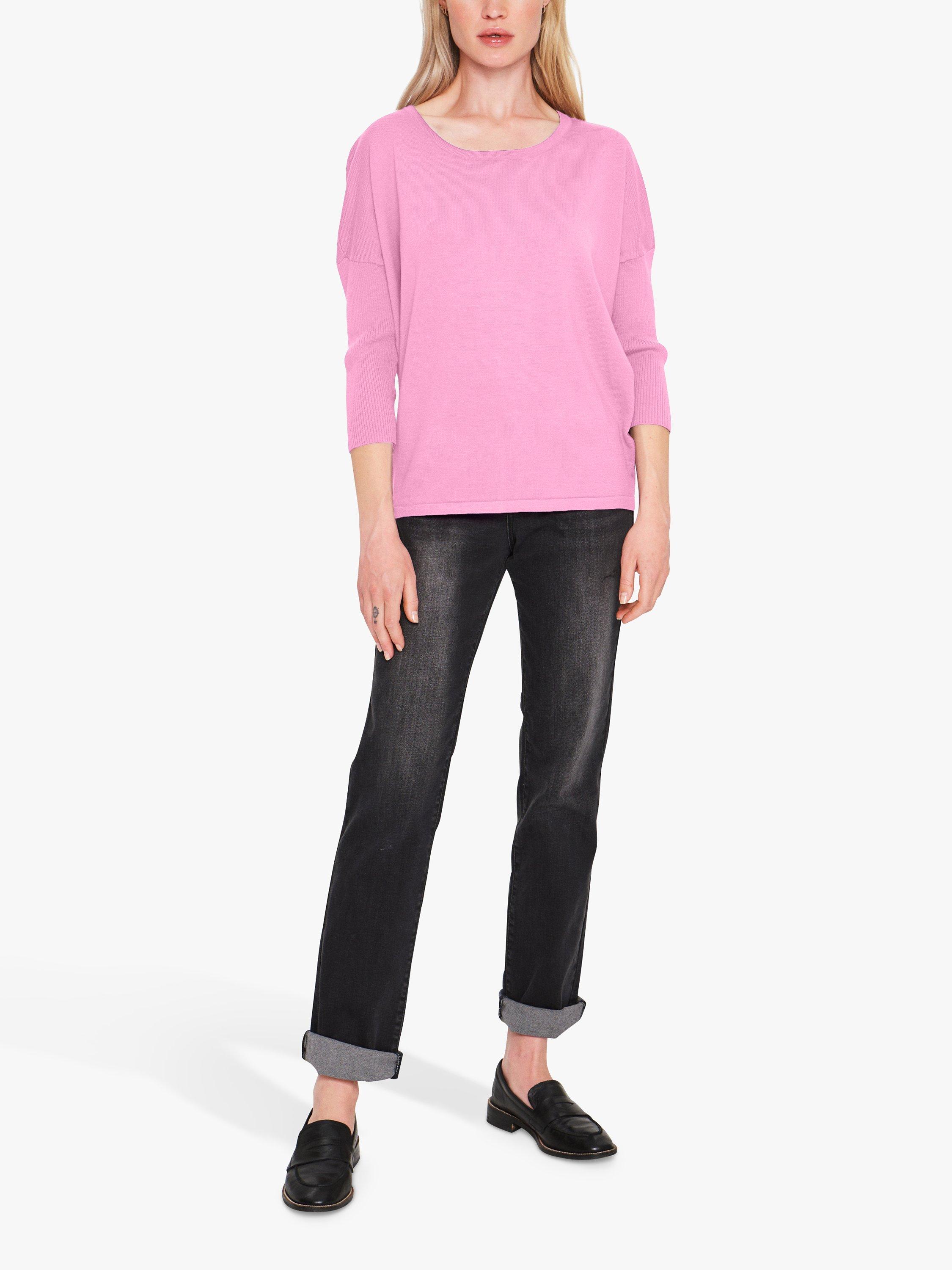 Saint Tropez Mila Round Neck Pullover Jumper, Cyclamen, XS