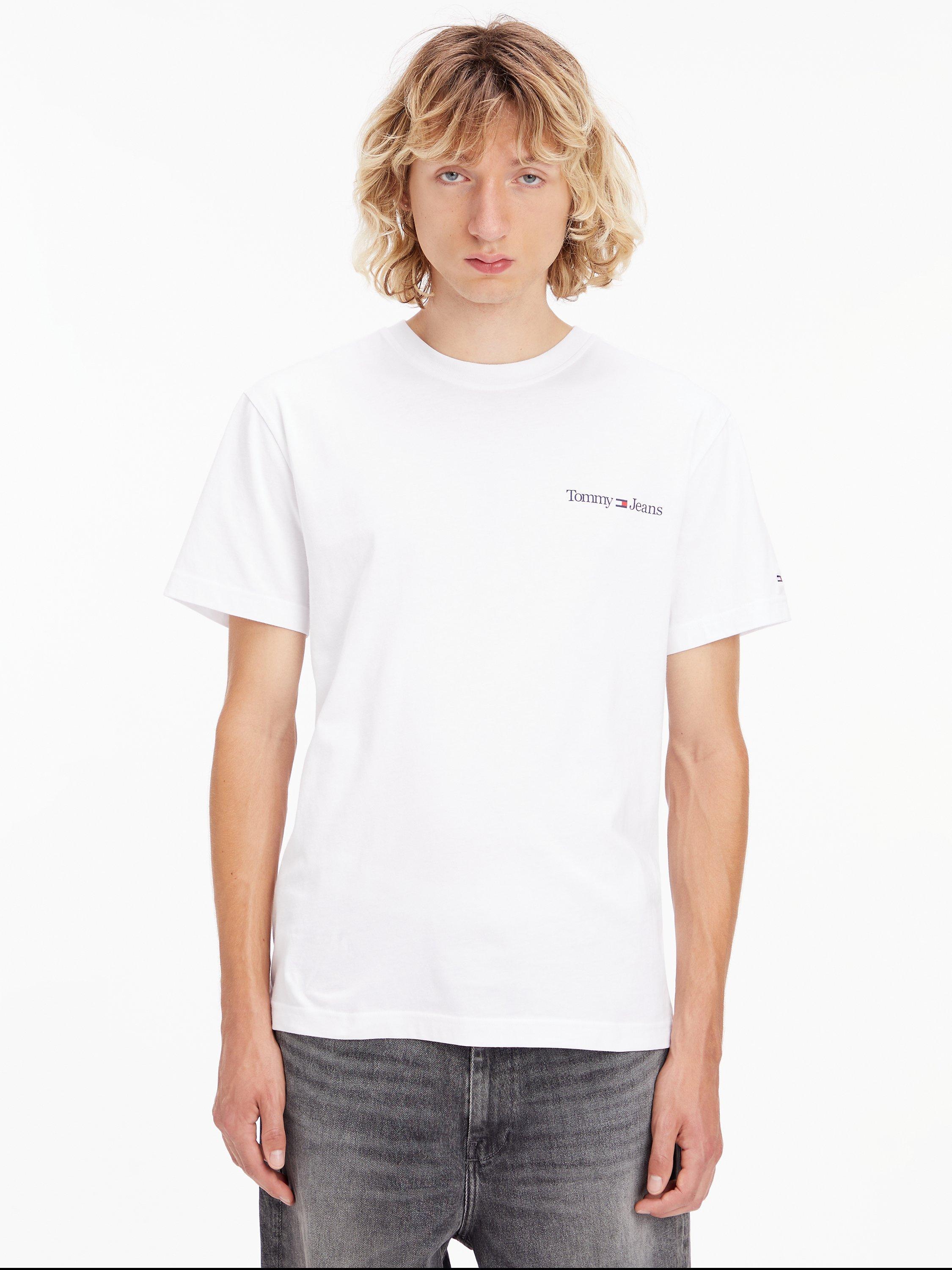 Tommy Jeans Classic Linear Logo T-Shirt, White