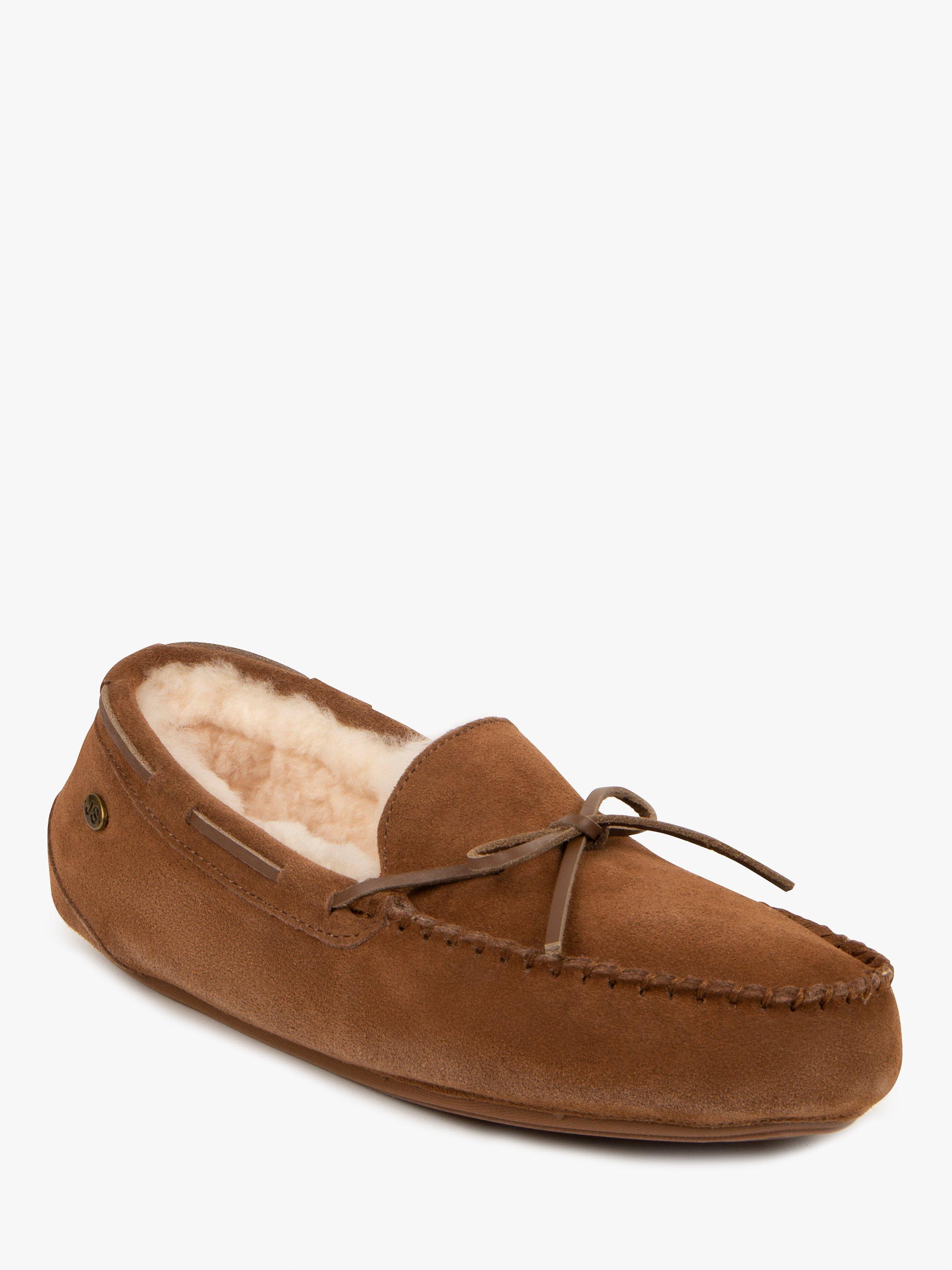 Product image 3 of 6, which shows Just Sheepskin Torrington Sheepskin Slippers, Chestnut, 7
