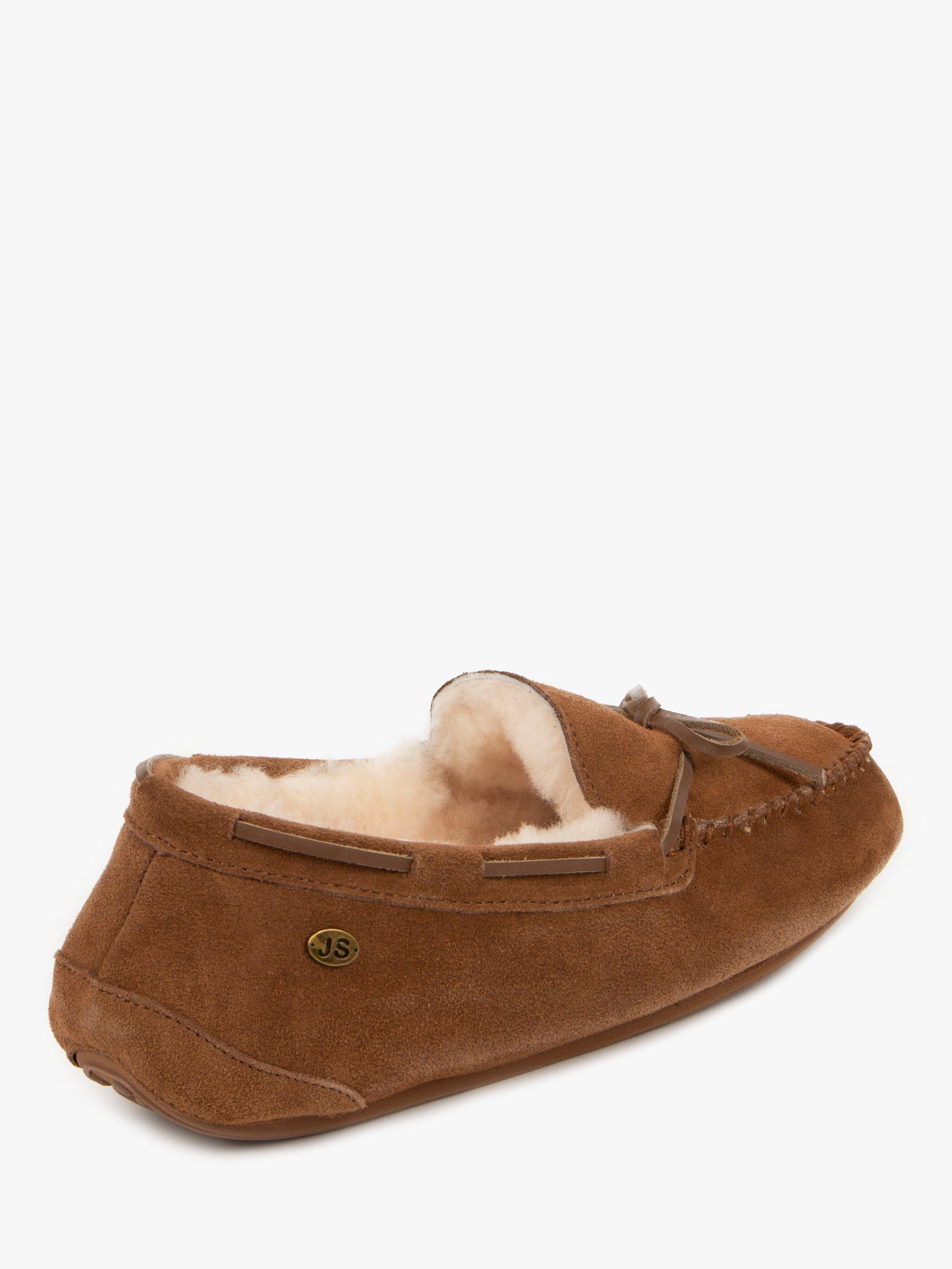 Product image 4 of 6, which shows Just Sheepskin Torrington Sheepskin Slippers, Chestnut, 7