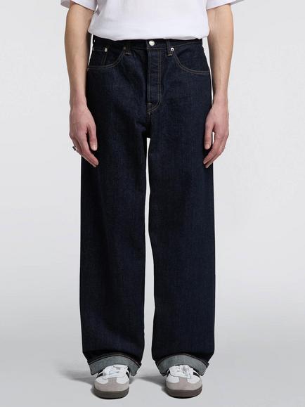 Edwin Wide Leg Denim Jeans, Blue