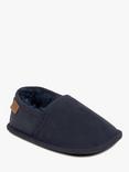 Just Sheepskin Kids' Mini Garrick Skeepskin Slippers, Navy