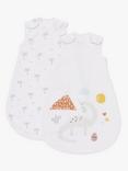John Lewis Desert Dino Palm Baby Sleeping Bag, 0.5 - 1 Tog, Pack of 2