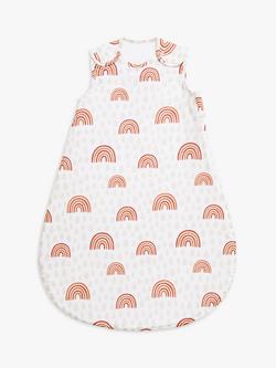 John Lewis Rainbow Print Baby Sleeping Bag, 1 Tog, Multi, Multi