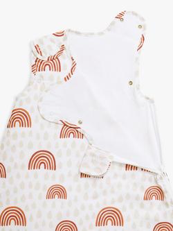 John Lewis Rainbow Print Baby Sleeping Bag, 1 Tog, Multi - view 2, Multi