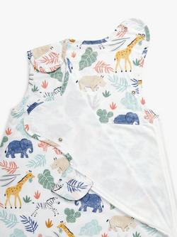 John Lewis Safari Baby Sleeping Bag, 0.5 Tog, Multi - view 2, Multi