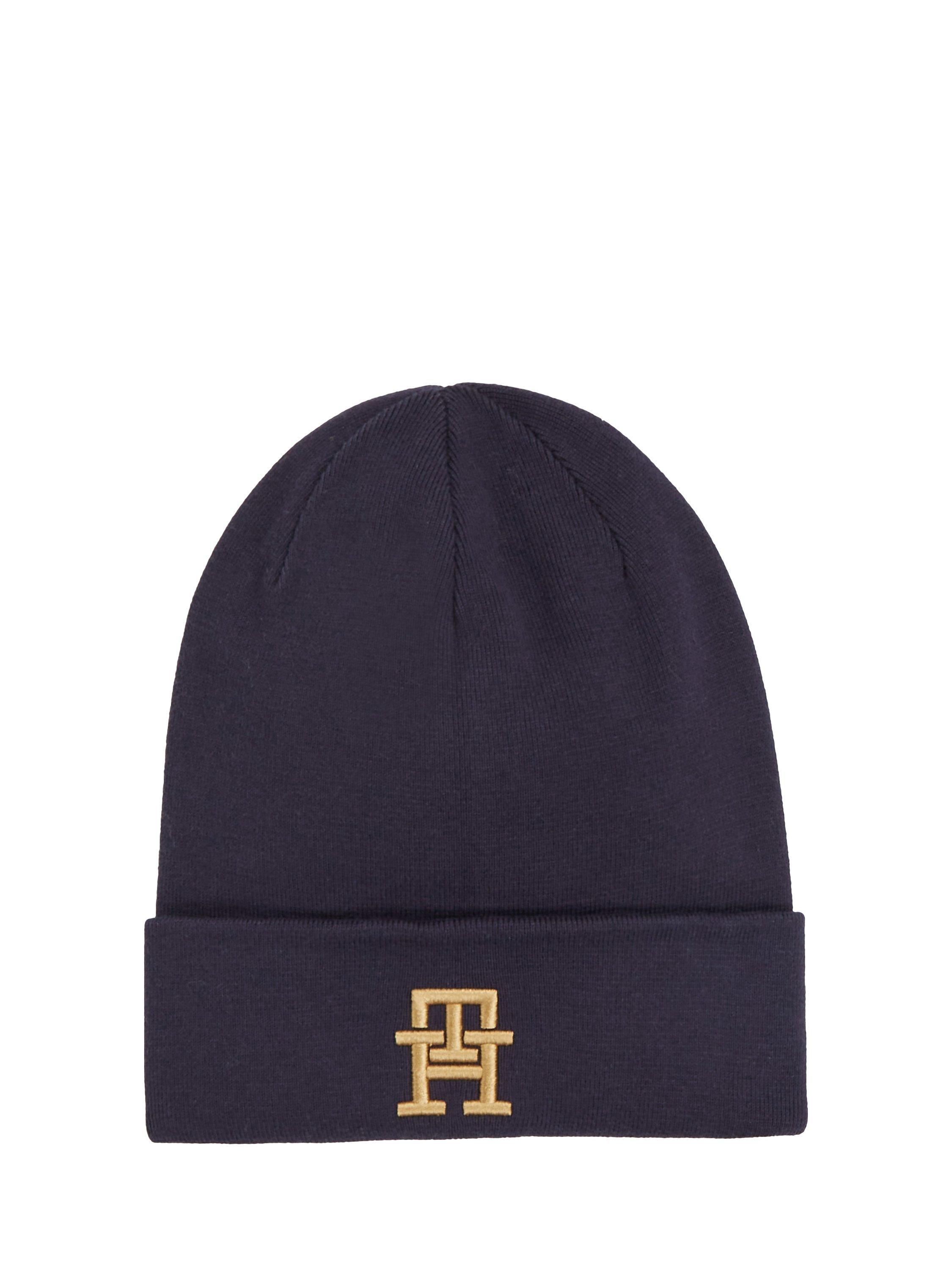 Tommy Hilfiger Monogram Beanie, Space Blue, One Size