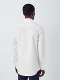 John Lewis Non Iron Self Stripe Tailored Fit Shirt, White