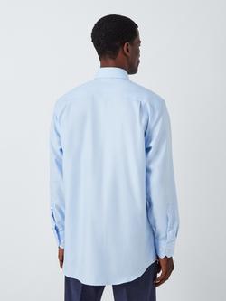 John Lewis Dobby Regular Fit Shirt - view 2, Blue