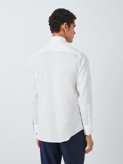 John Lewis Dobby Non Iron Tailored Fit Shirt - view 2, White