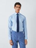 John Lewis Dobby Slim Fit Shirt, Blue