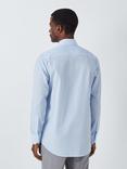 John Lewis Stripe Tailored Fit Shirt, Light Blue