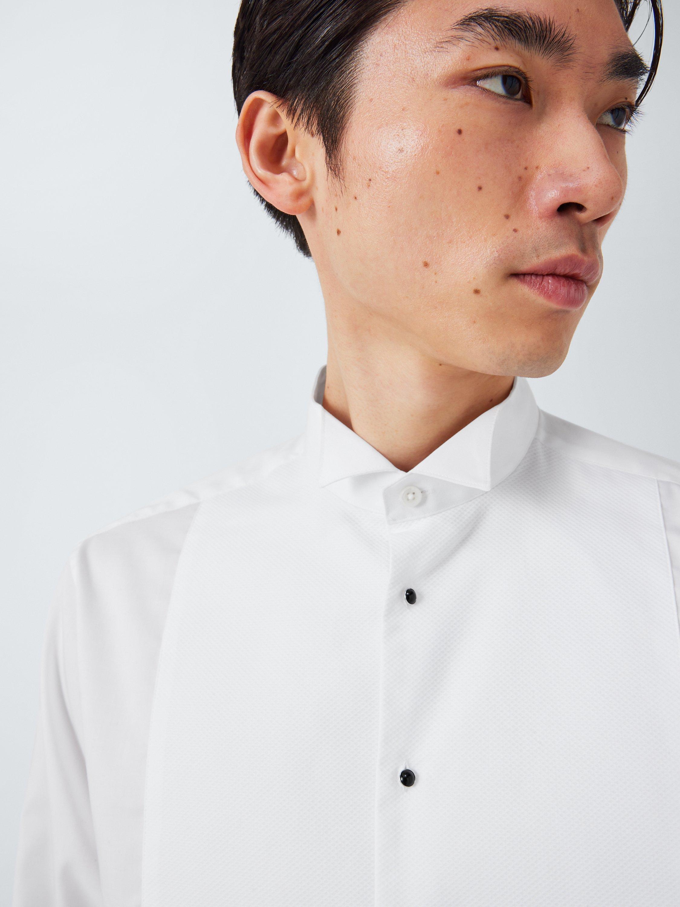 Product image 5 of 10, which shows John Lewis Marcella Wing Collar Regular Fit Dress Shirt, White, 15R