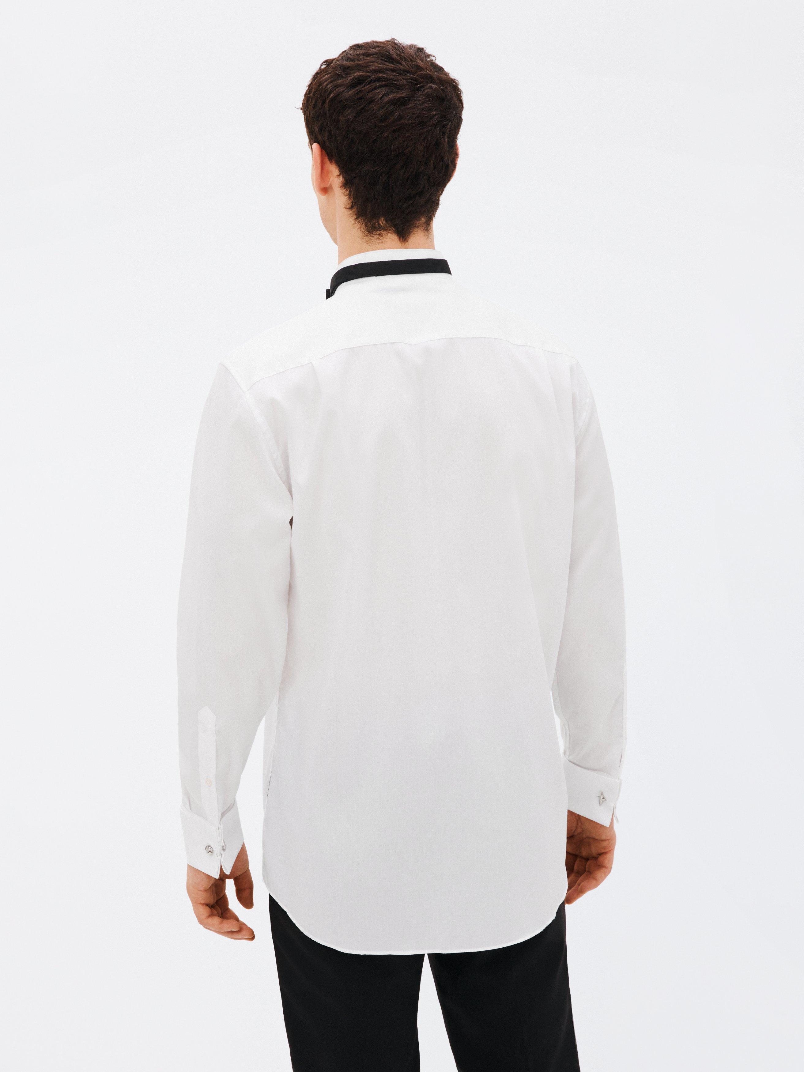 Product image 10 of 10, which shows John Lewis Marcella Wing Collar Regular Fit Dress Shirt, White, 15R