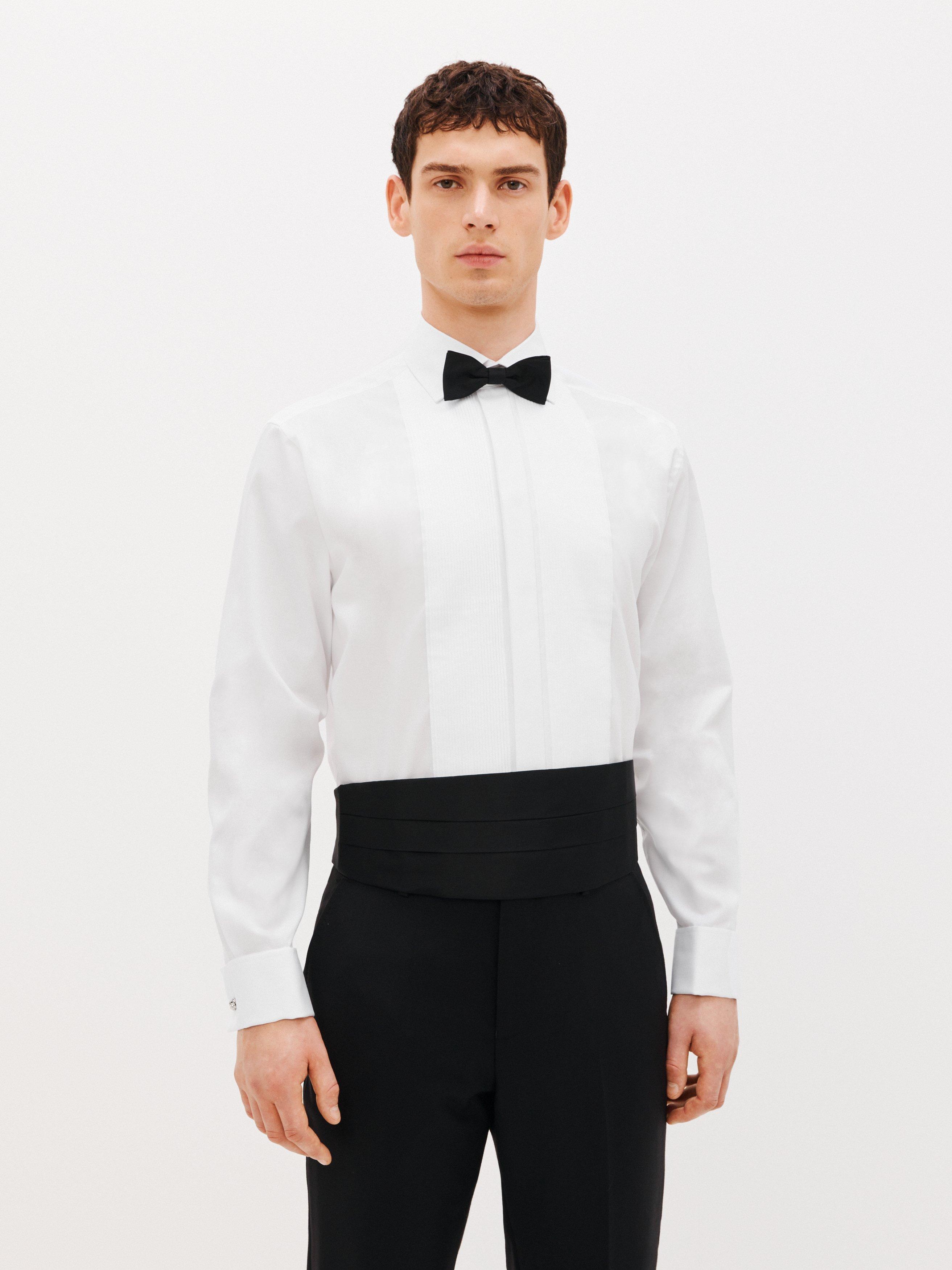 Product image 9 of 10, which shows John Lewis Pleated Point Collar Regular Fit Dress Shirt, White, 15R