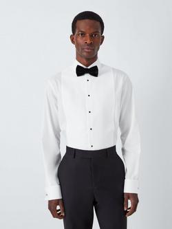 John Lewis Marcella Point Collar Tailored Fit Dresswear Kit Dress Shirt, White, White