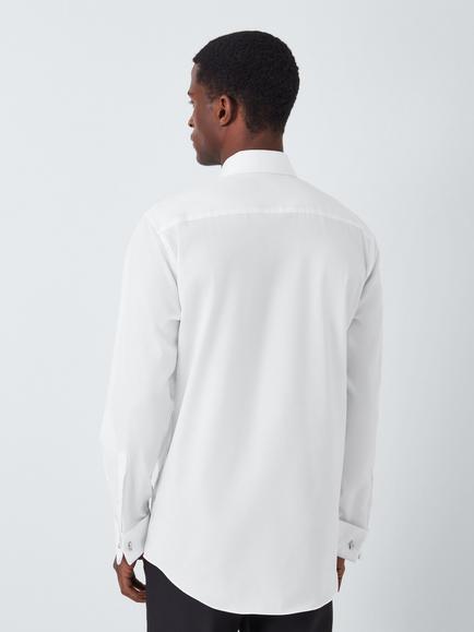 John Lewis Marcella Point Collar Tailored Fit Dresswear Kit Dress Shirt, White - view 2, White