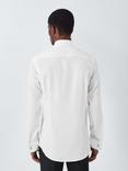 John Lewis Non Iron Twill Double Cuff Slim Fit Shirt, White