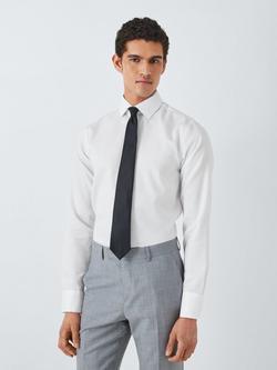 John Lewis Non Iron Dobby Slim Fit Shirt, White