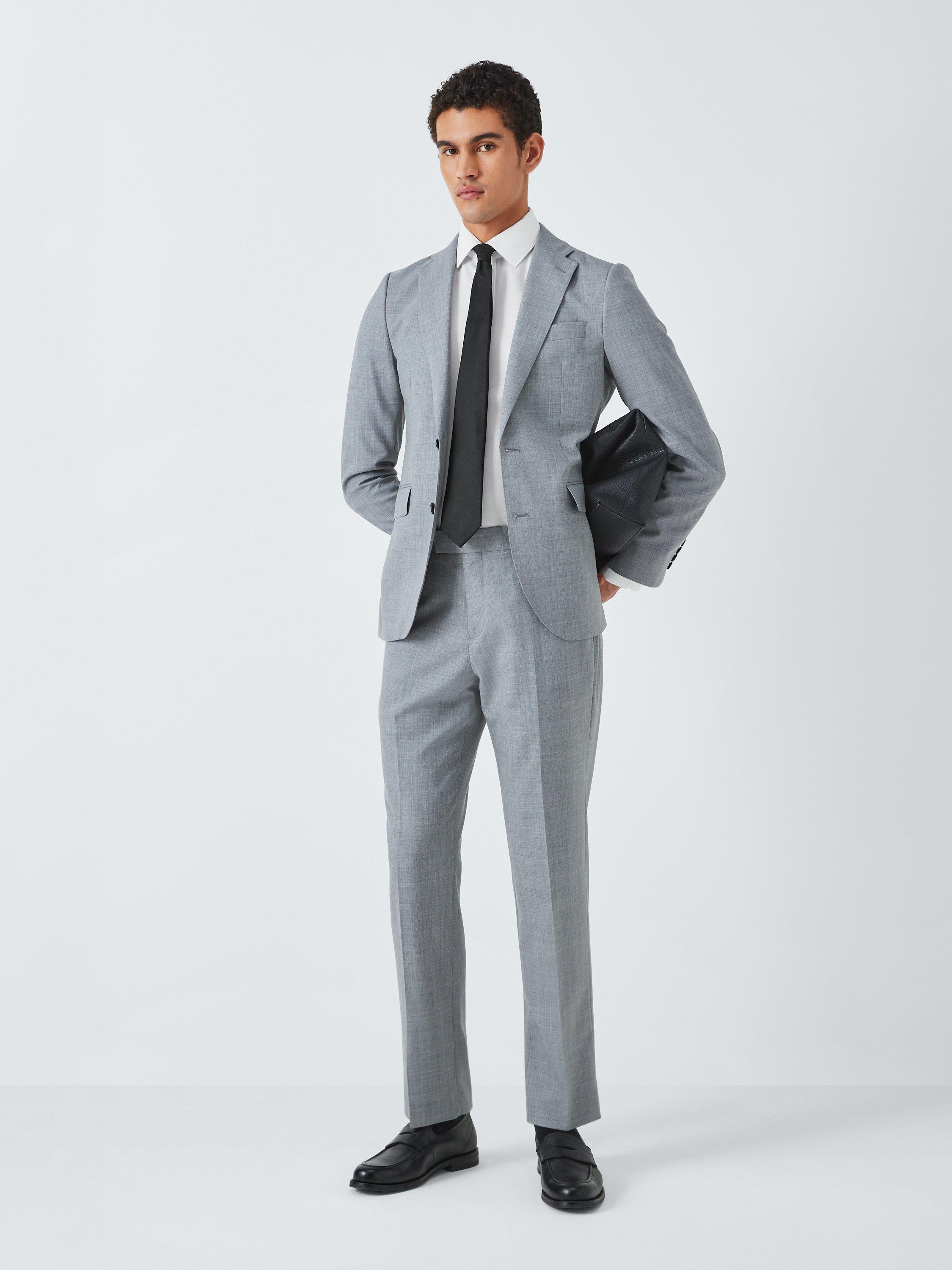 John Lewis Non Iron Dobby Slim Fit Shirt, White, 17.5R