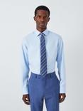 John Lewis Dobby Non Iron Tailored Fit Shirt, Blue