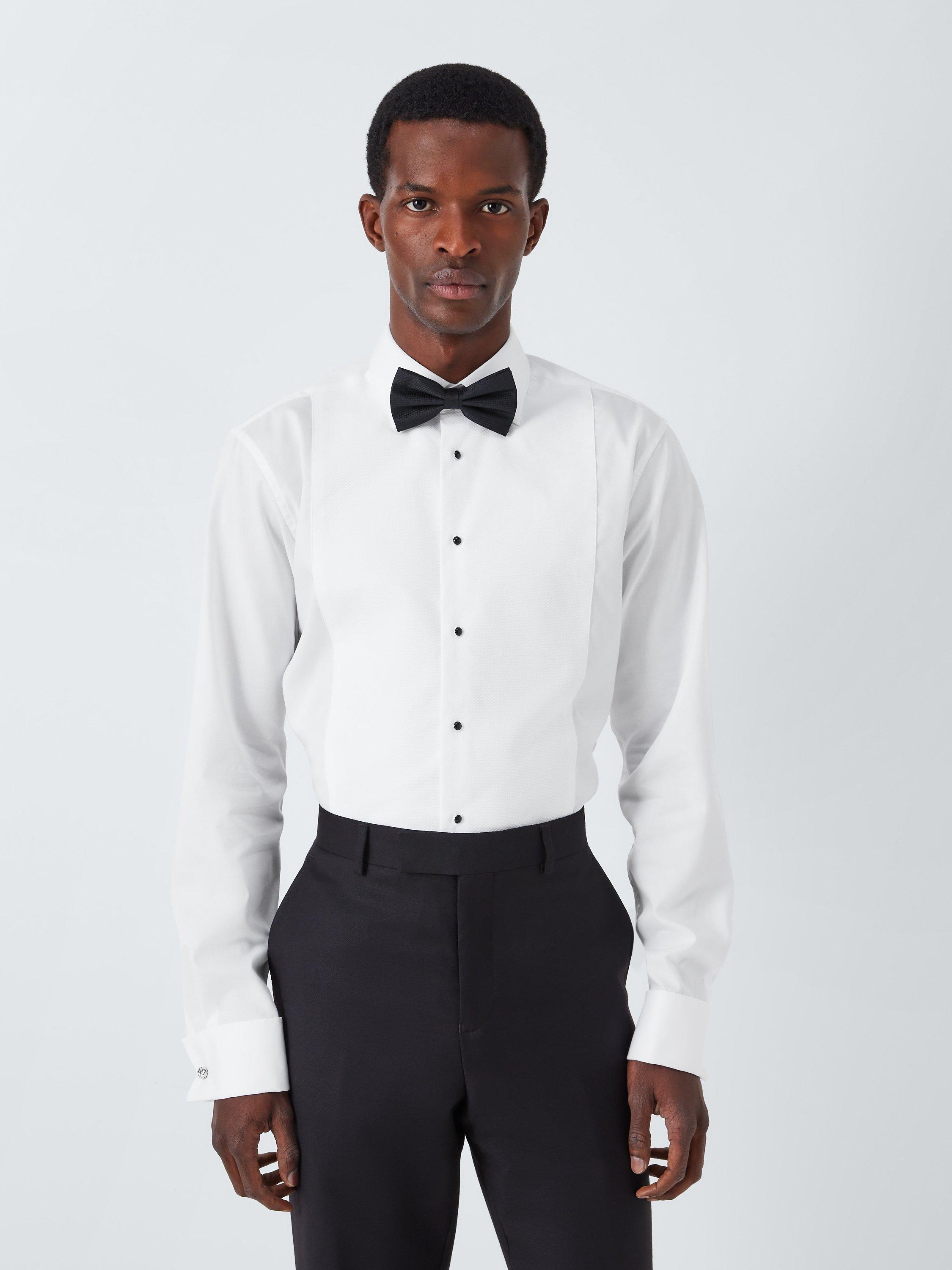 Product image 1 of 10, which shows John Lewis Marcella Point Collar Slim Fit Dress Shirt, White, 14.5R