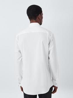 John Lewis Pleated Point Collar Tailored Fit Dress Shirt, White - view 2, White