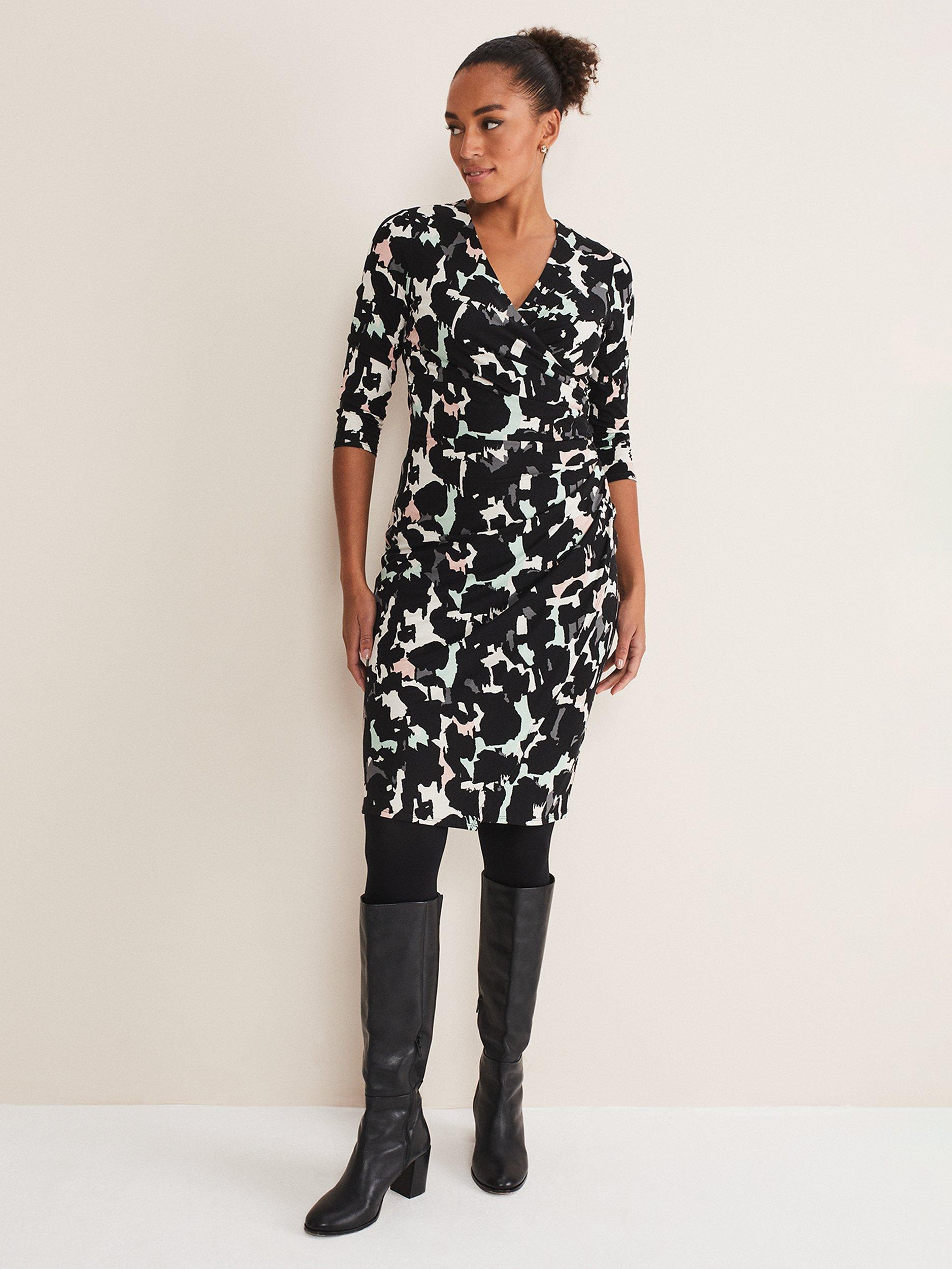 Phase Eight Lanor Jersey Wrap Dress, Multi