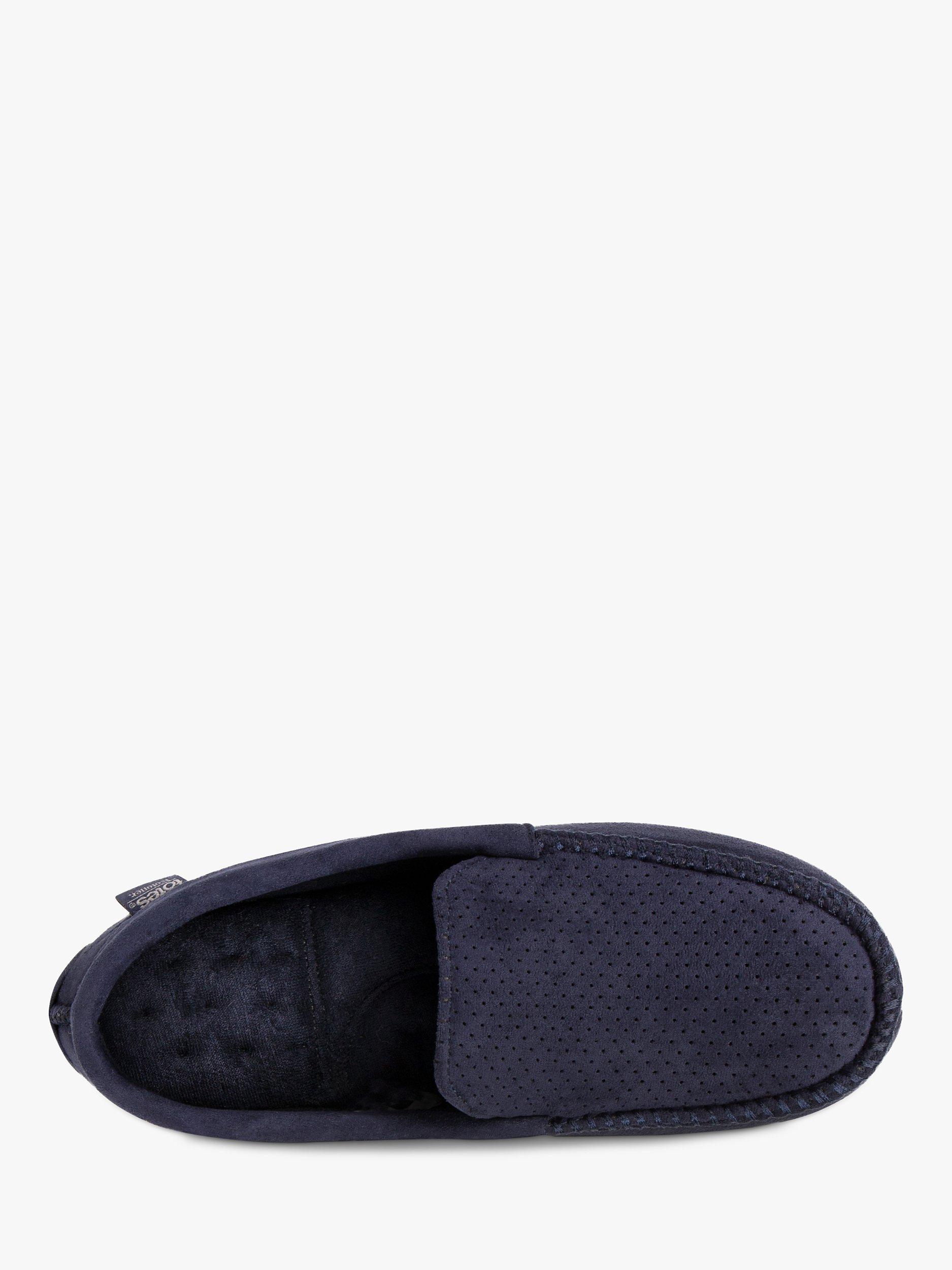 Product image 3 of 6, which shows totes Airtex Suedette Moccasin Slippers, Navy, 8