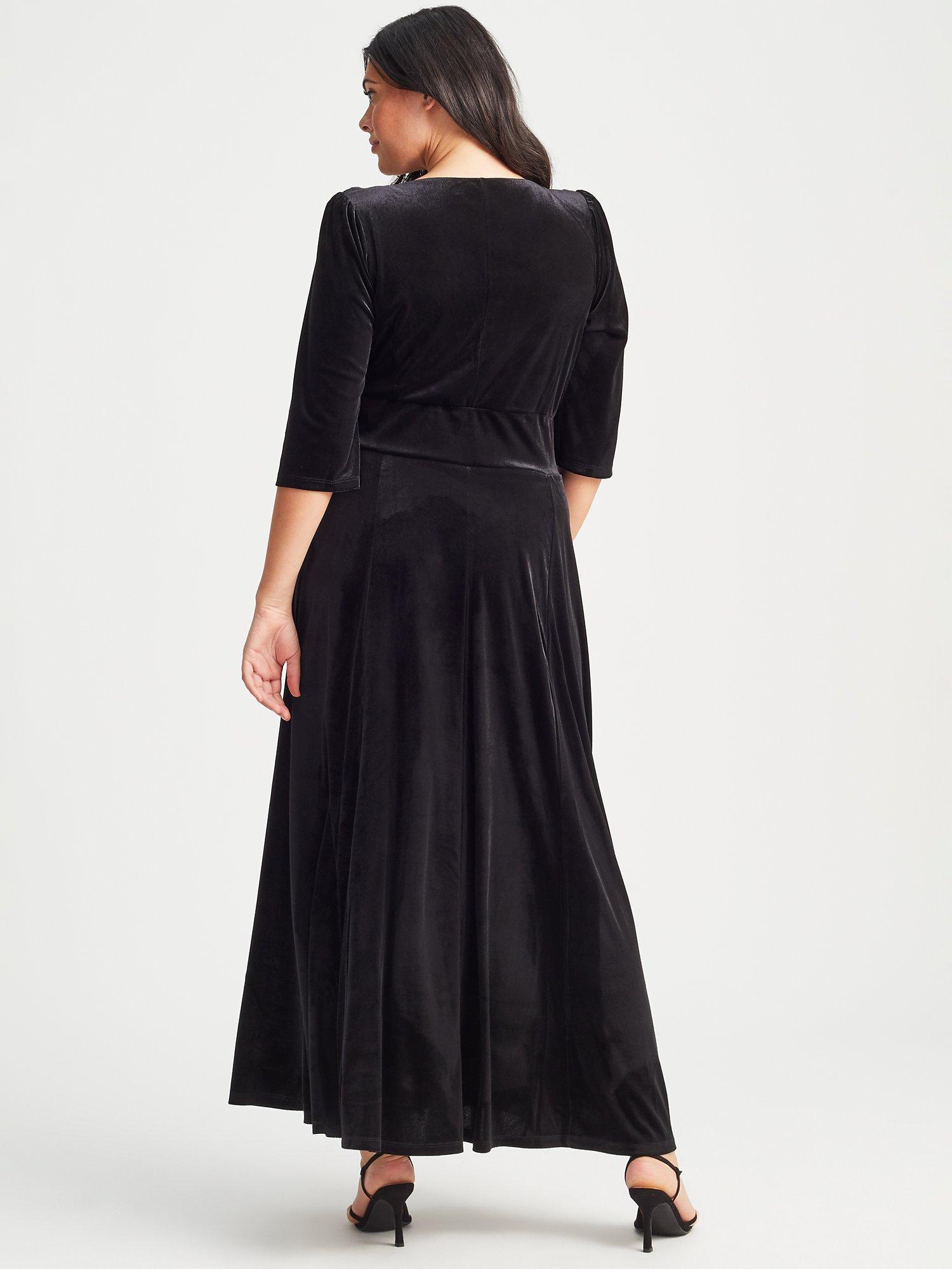 Scarlett & Jo Verity Maxi Gown Dress, Black, 12