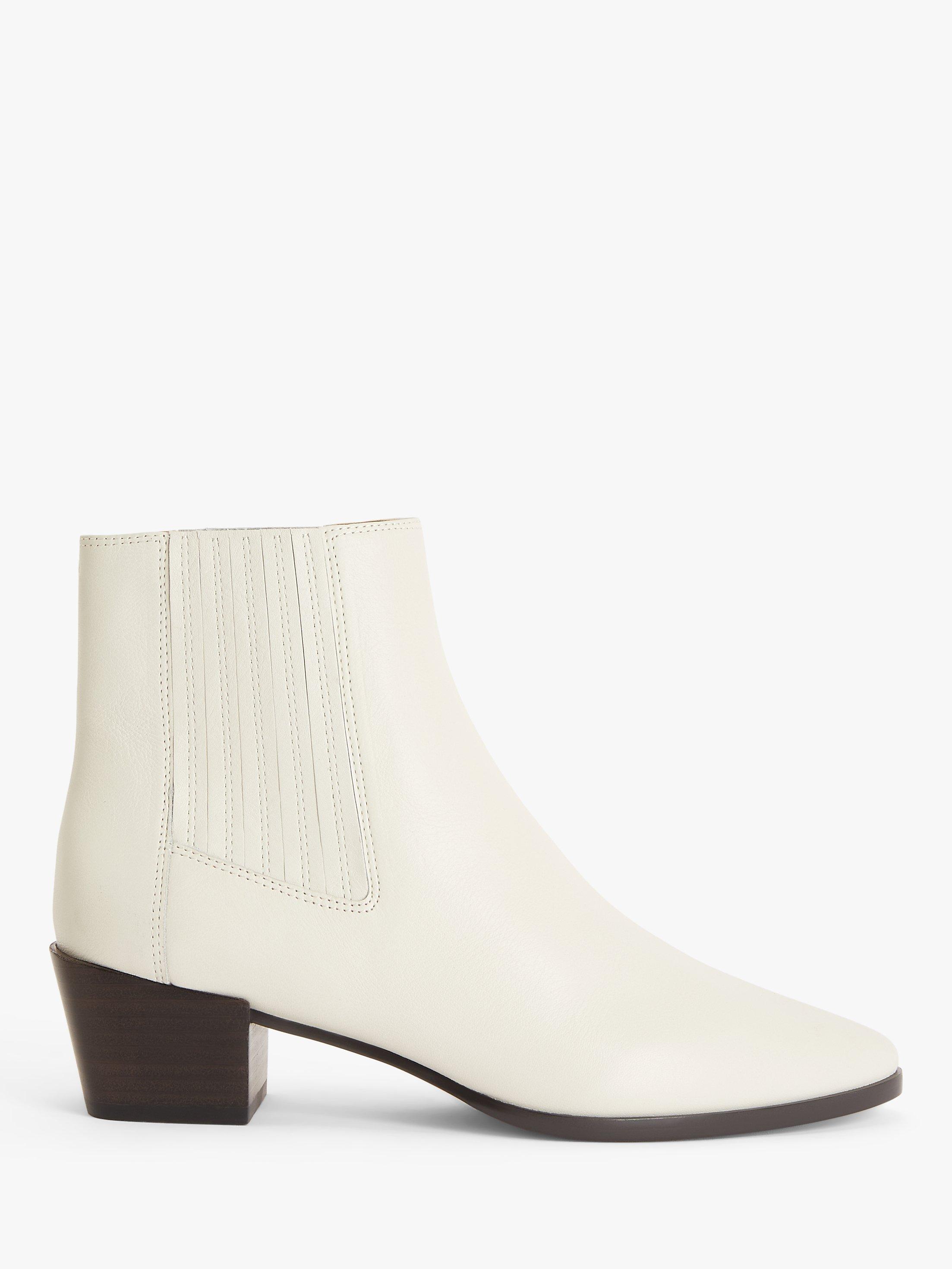 rag & bone Rover Leather Chelsea Boots, Antique White
