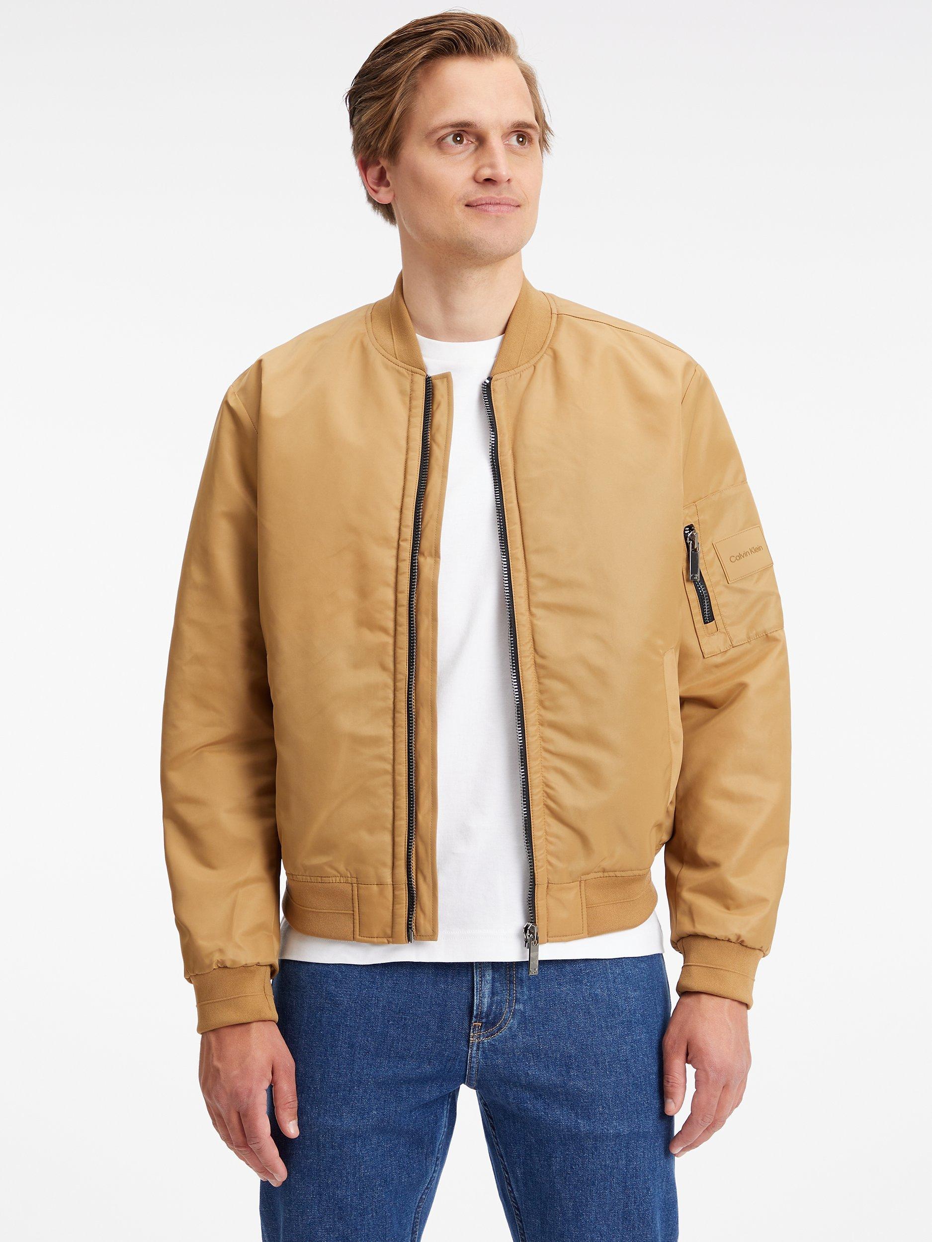 Calvin Klein Sateen Hero Bomber Jacket, Countryside Khaki