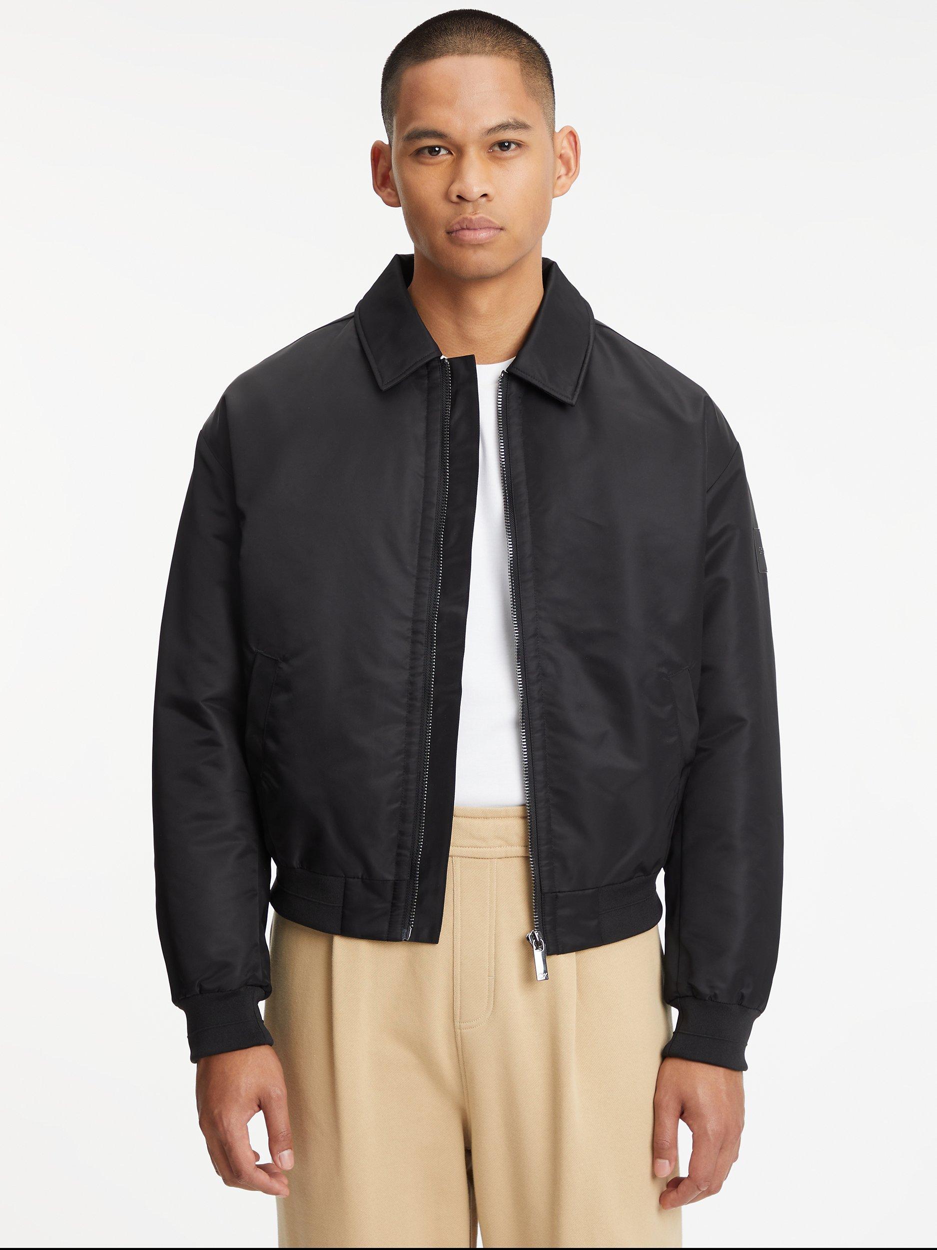 Calvin Klein Cateen Hero Bomber Jacket CK Black